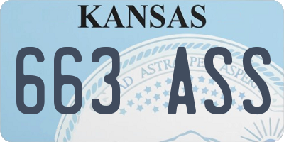 KS license plate 663ASS