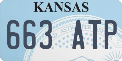 KS license plate 663ATP