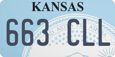 KS license plate 663CLL