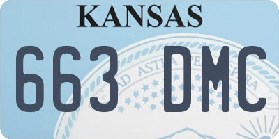KS license plate 663DMC