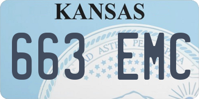 KS license plate 663EMC