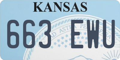 KS license plate 663EWU