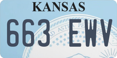 KS license plate 663EWV