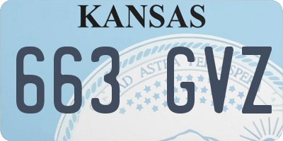 KS license plate 663GVZ