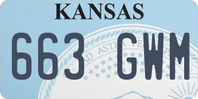 KS license plate 663GWM