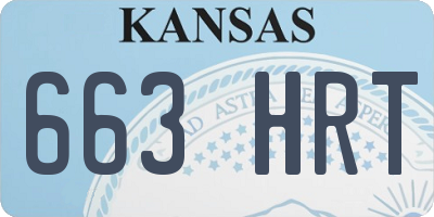 KS license plate 663HRT