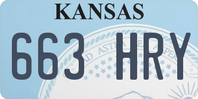 KS license plate 663HRY