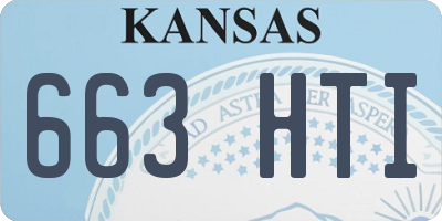 KS license plate 663HTI