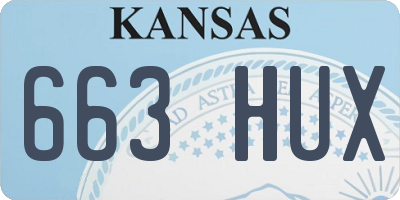 KS license plate 663HUX