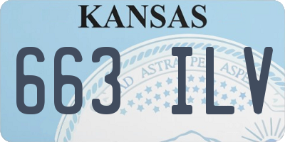 KS license plate 663ILV