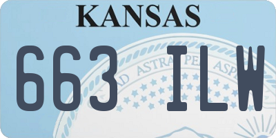 KS license plate 663ILW