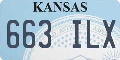 KS license plate 663ILX