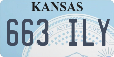 KS license plate 663ILY