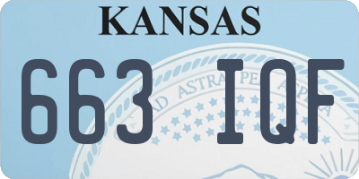 KS license plate 663IQF