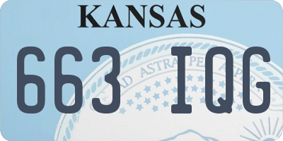 KS license plate 663IQG