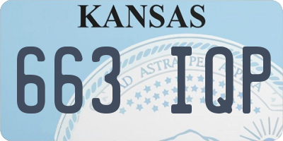 KS license plate 663IQP