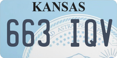KS license plate 663IQV