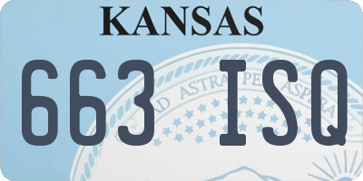 KS license plate 663ISQ