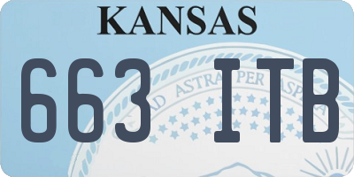 KS license plate 663ITB
