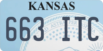 KS license plate 663ITC