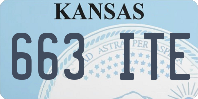 KS license plate 663ITE