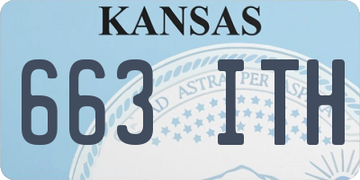 KS license plate 663ITH