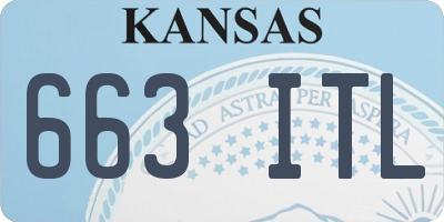 KS license plate 663ITL