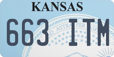 KS license plate 663ITM