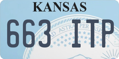 KS license plate 663ITP