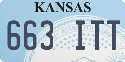 KS license plate 663ITT