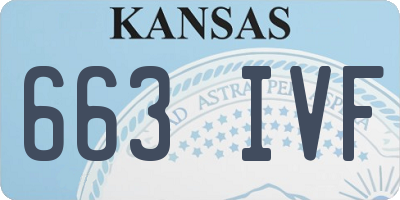 KS license plate 663IVF