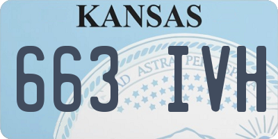 KS license plate 663IVH