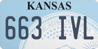 KS license plate 663IVL