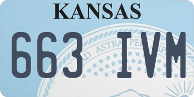 KS license plate 663IVM