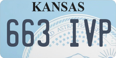 KS license plate 663IVP
