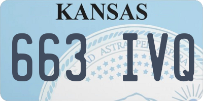 KS license plate 663IVQ