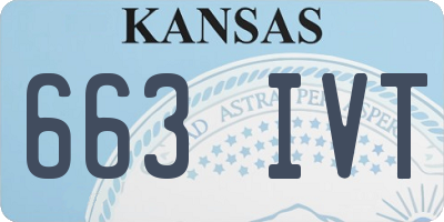 KS license plate 663IVT