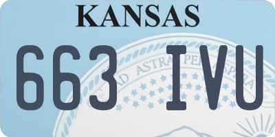 KS license plate 663IVU