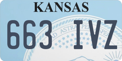 KS license plate 663IVZ