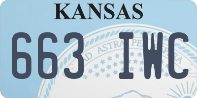 KS license plate 663IWC