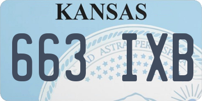 KS license plate 663IXB
