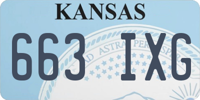 KS license plate 663IXG