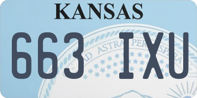 KS license plate 663IXU