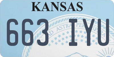 KS license plate 663IYU