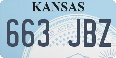 KS license plate 663JBZ