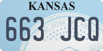 KS license plate 663JCQ