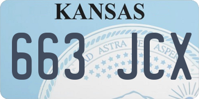 KS license plate 663JCX