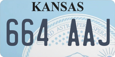 KS license plate 664AAJ