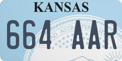 KS license plate 664AAR