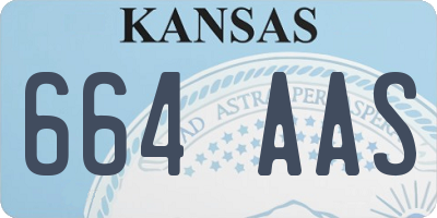 KS license plate 664AAS